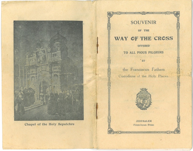 Way of the Cross - Souvenir booklet which Grandad bought home with him from Jerusalem