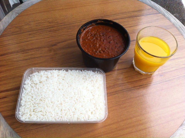 So here was my takeaway meal, which I separated into halves for lunch the next day.  It was Dhal Makhani.  It wasn't amazing, it was just average.  It actually was better the next day once reheated.