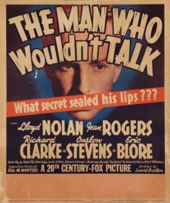 The Man Who Wouldn't Talk (1940)
